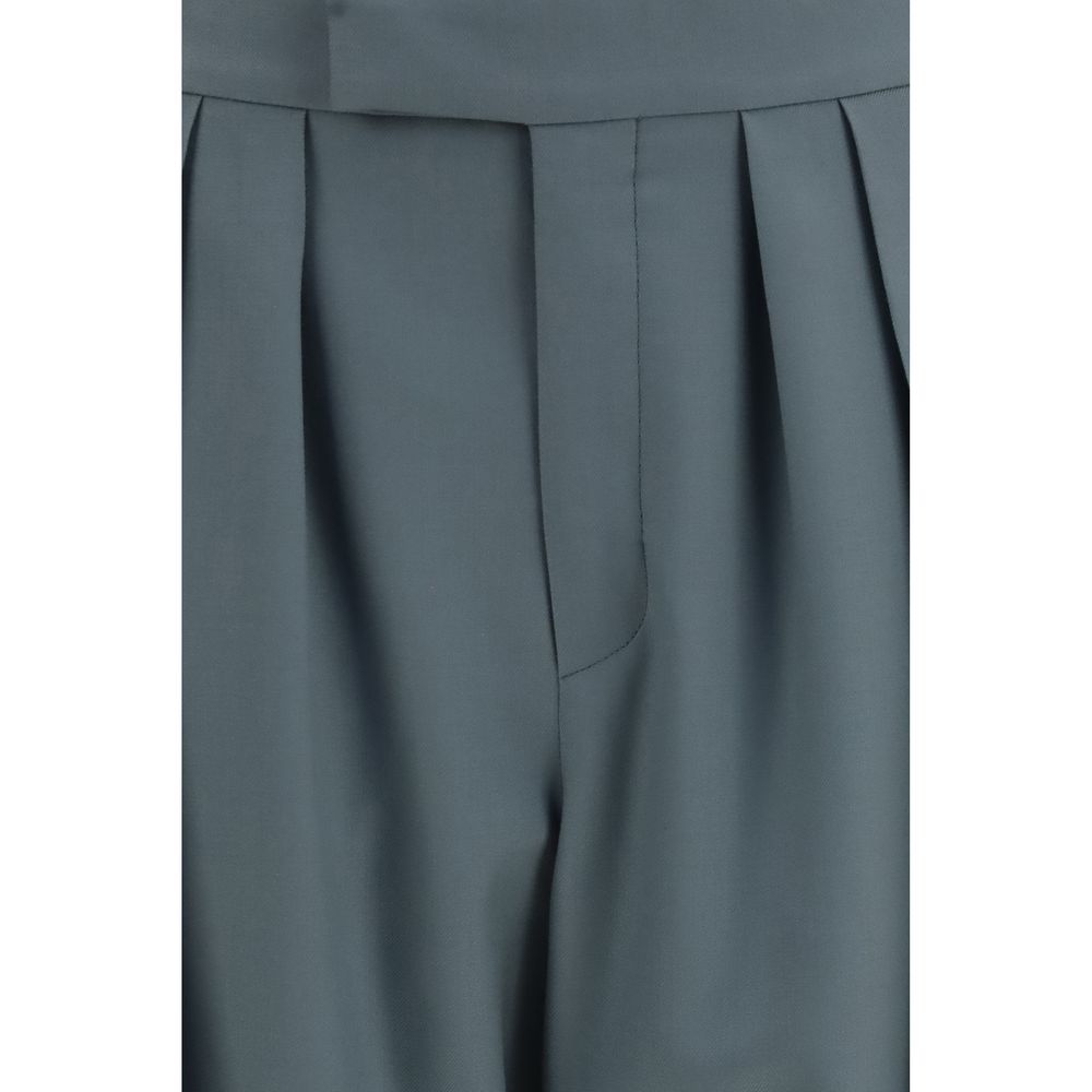 Chloé Bicolor Wool Tailored Dress Pants