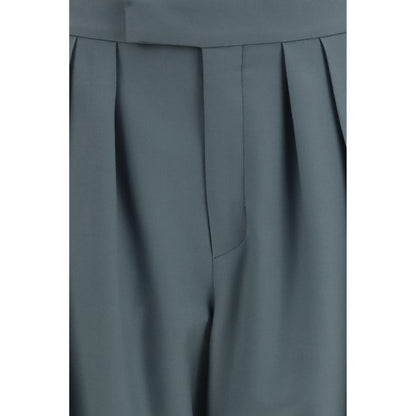 Chloé Bicolor Wool Tailored Dress Pants