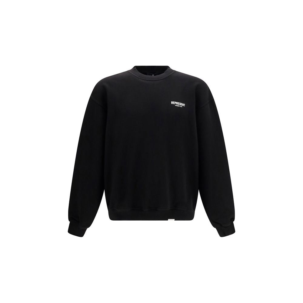 Represent Owners Club Black Cotton Sweatshirt