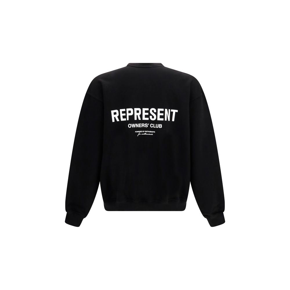 Represent Owners Club Black Cotton Sweatshirt