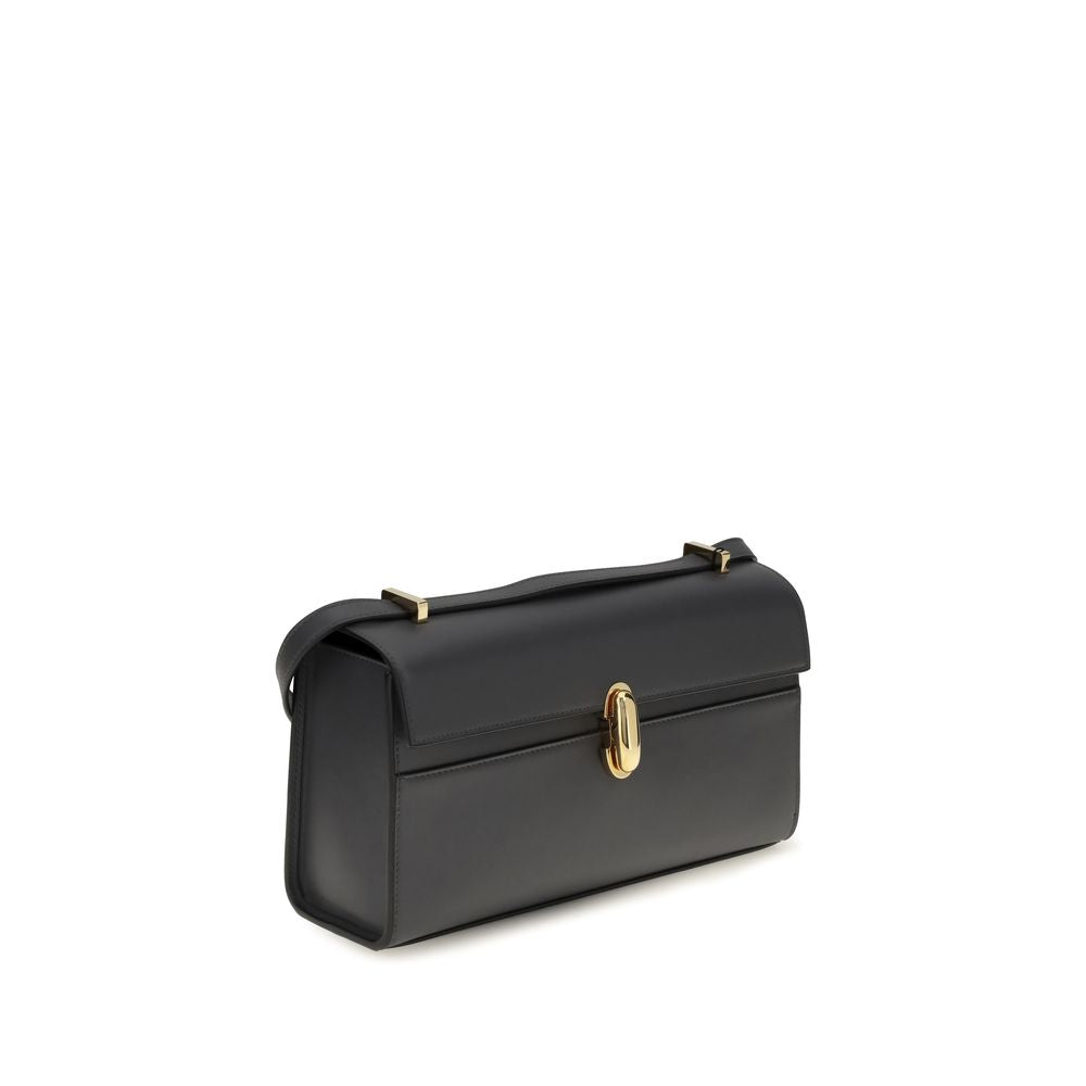 Savette Symmetry 26 Shoulder Bag Gray Calf Leather Bos Taurus