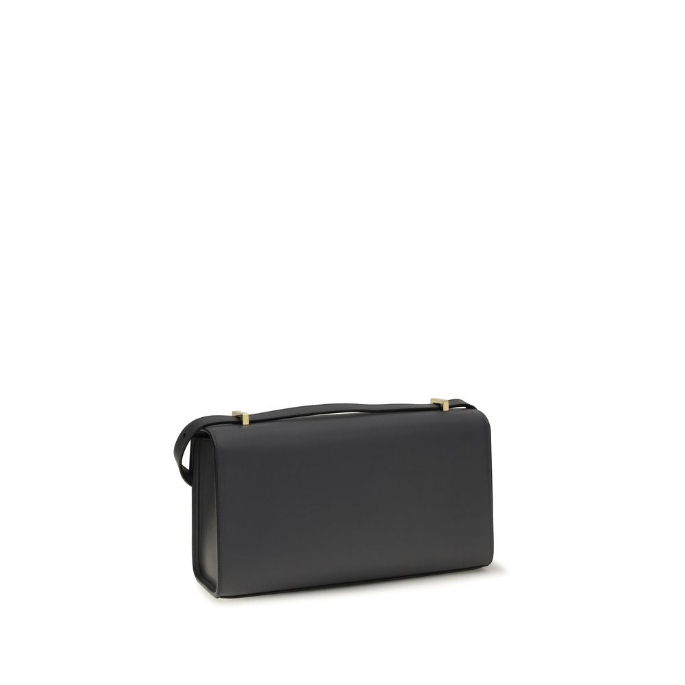 Savette Symmetry 26 Shoulder Bag Gray Calf Leather Bos Taurus
