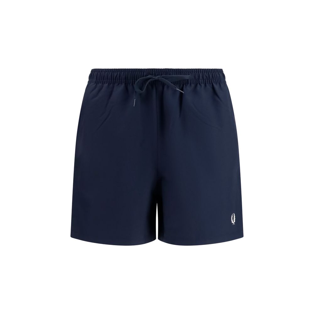 Fred Perry Blue Recycled Polyester Swim Shorts - Regular Fit