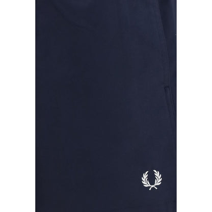 Fred Perry Blue Recycled Polyester Swim Shorts - Regular Fit