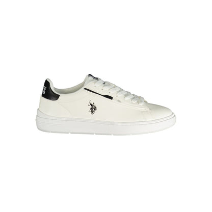 U.S. POLO ASSN. Bianco Polyurethane Men's Sneaker - White