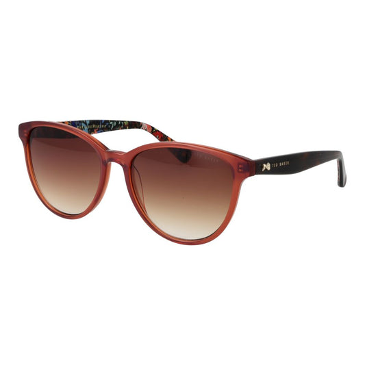 Ted Baker Women’s Sunglasses – Orange Full-Rim Frame, Brown Gradient Lenses