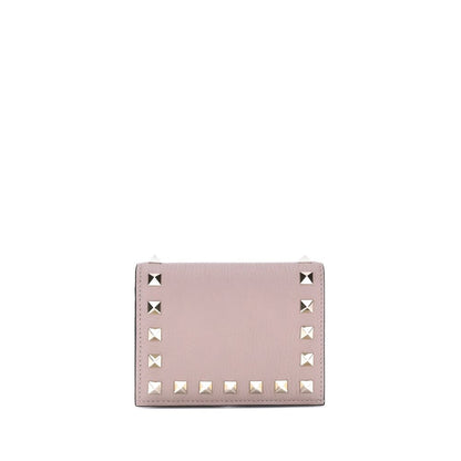 Valentino Garavani Multicolor Calf Leather Rockstud Wallet
