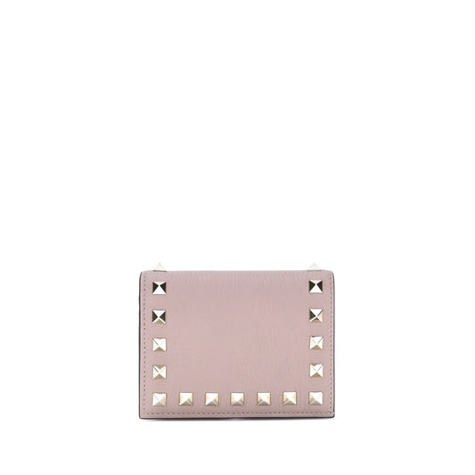 Valentino Garavani Multicolor Calf Leather Rockstud Wallet