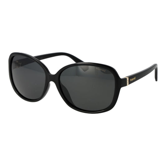 Polaroid Women’s Sunglasses – Black Butterfly Frame, Grey Polarized Lenses