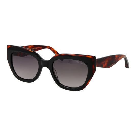 Ted Baker Women’s Sunglasses – Black Cat Eye Frame, Grey Gradient Lenses