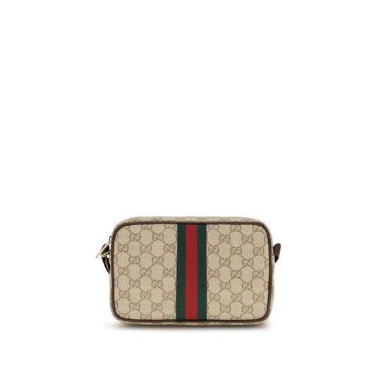 Gucci Beige GG Shoulder Web Stripe Bag