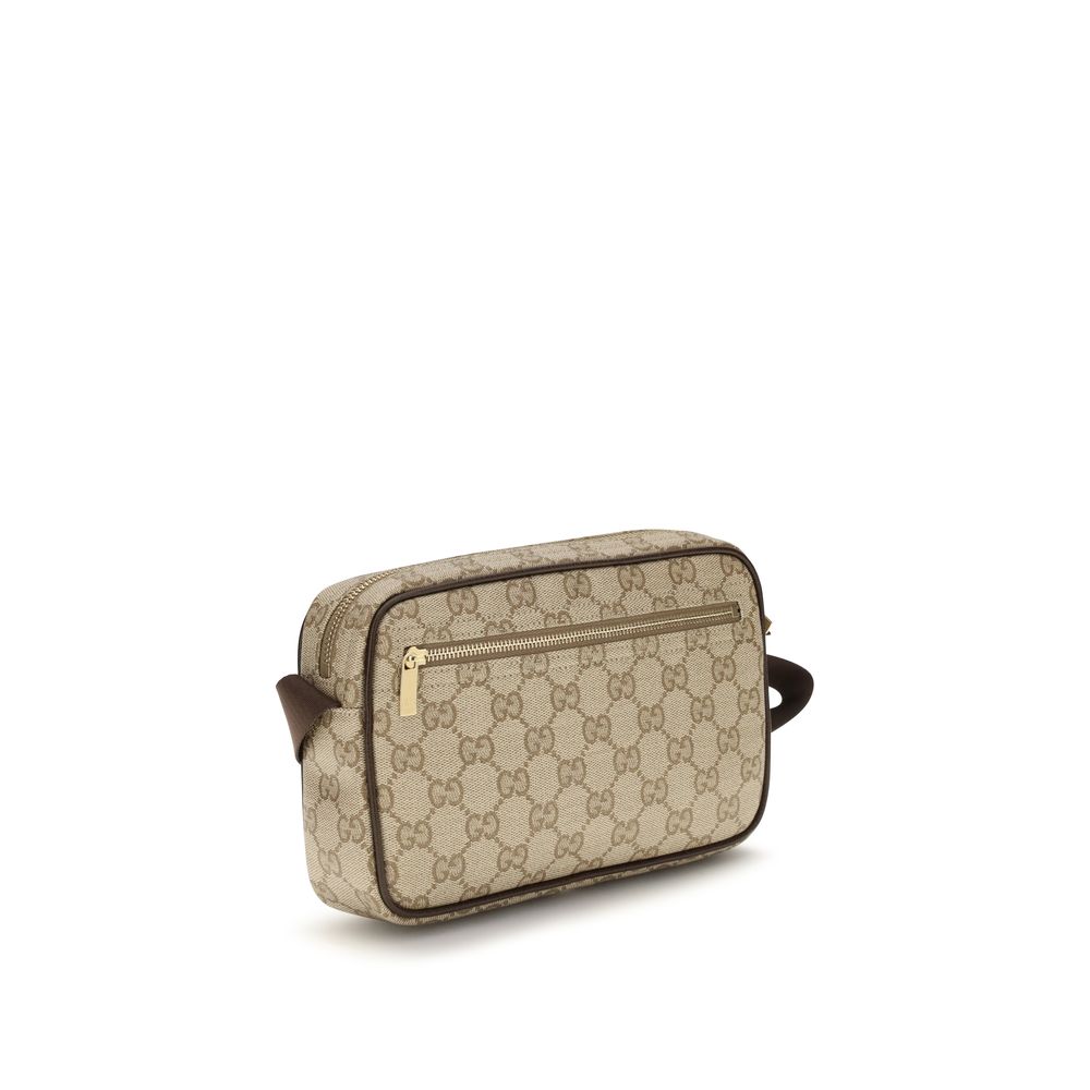 Gucci Beige GG Shoulder Web Stripe Bag