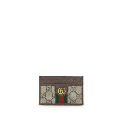 Gucci Beige & Brown Ophidia Card Holder Wallet