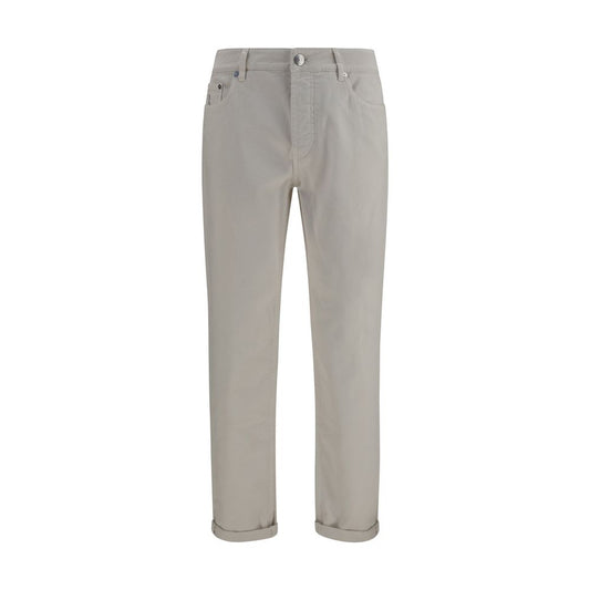 Brunello Cucinelli White Cotton Jeans Denim