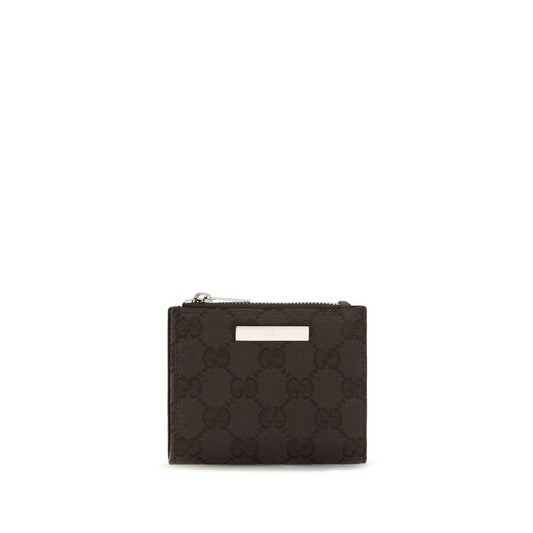 Gucci Black GG Wallet with Plaque