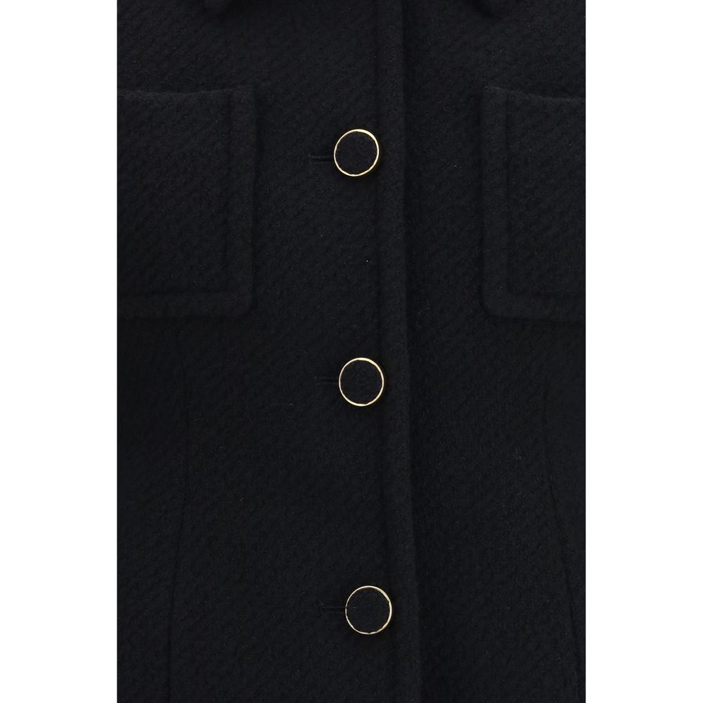 Chloé Black Wool Cropped Blazer