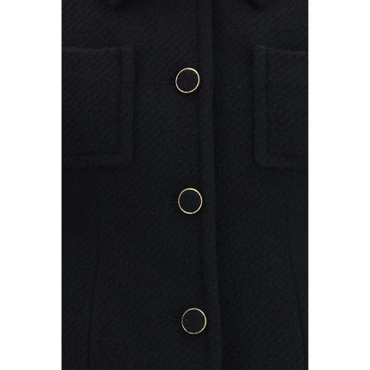 Chloé Black Wool Cropped Blazer