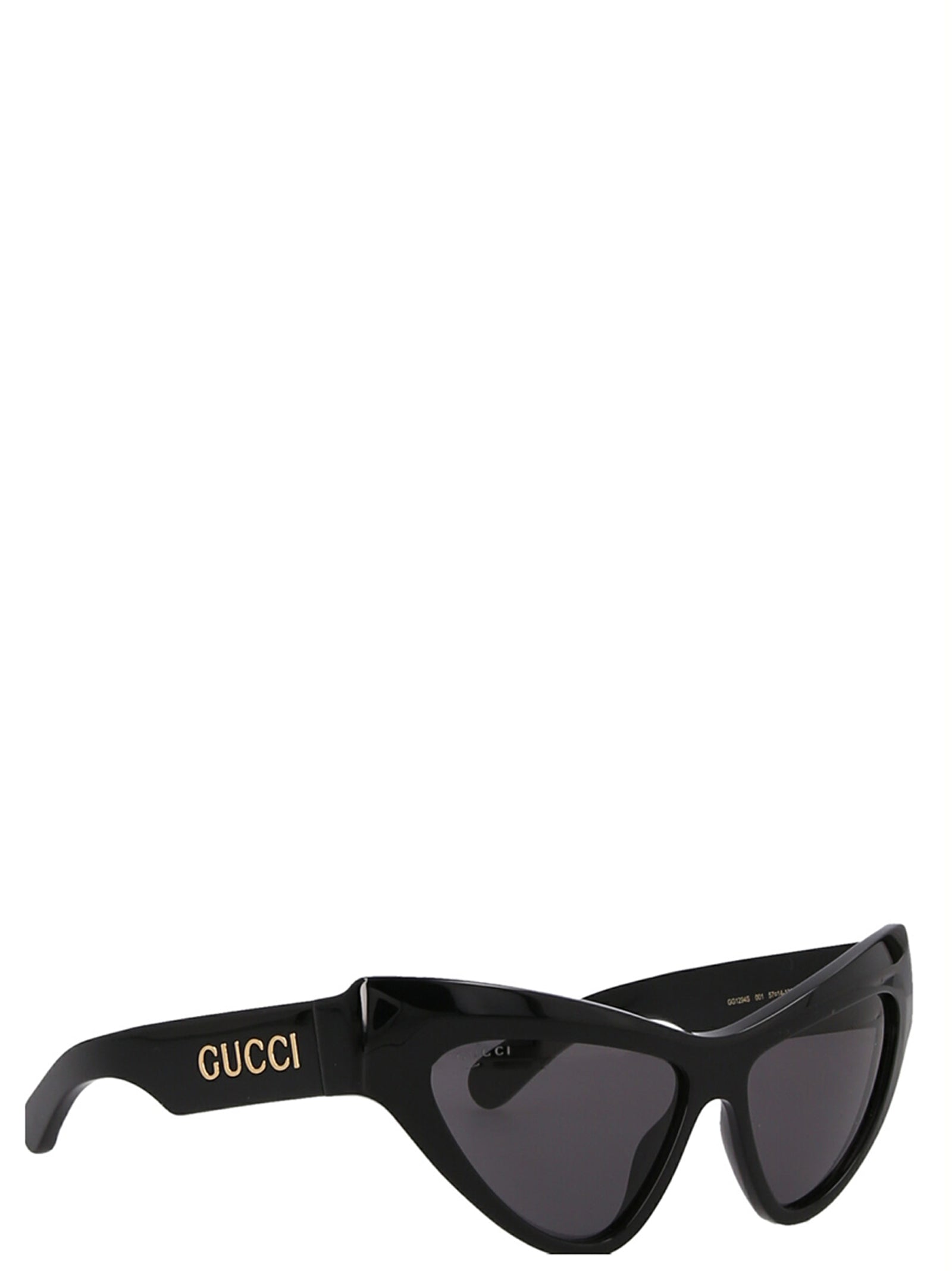 Gucci Black Acetate Cat Eye Sunglasses