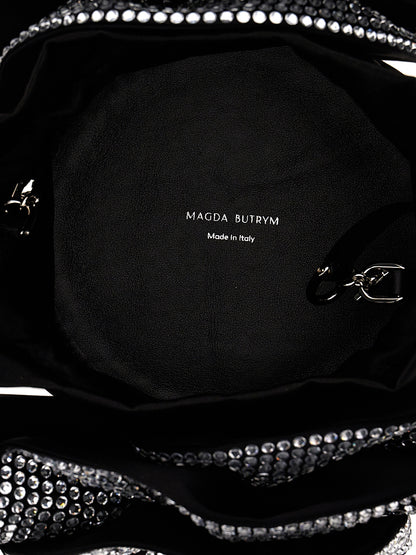 Magda Butrym Black Satin Crossbody Bag