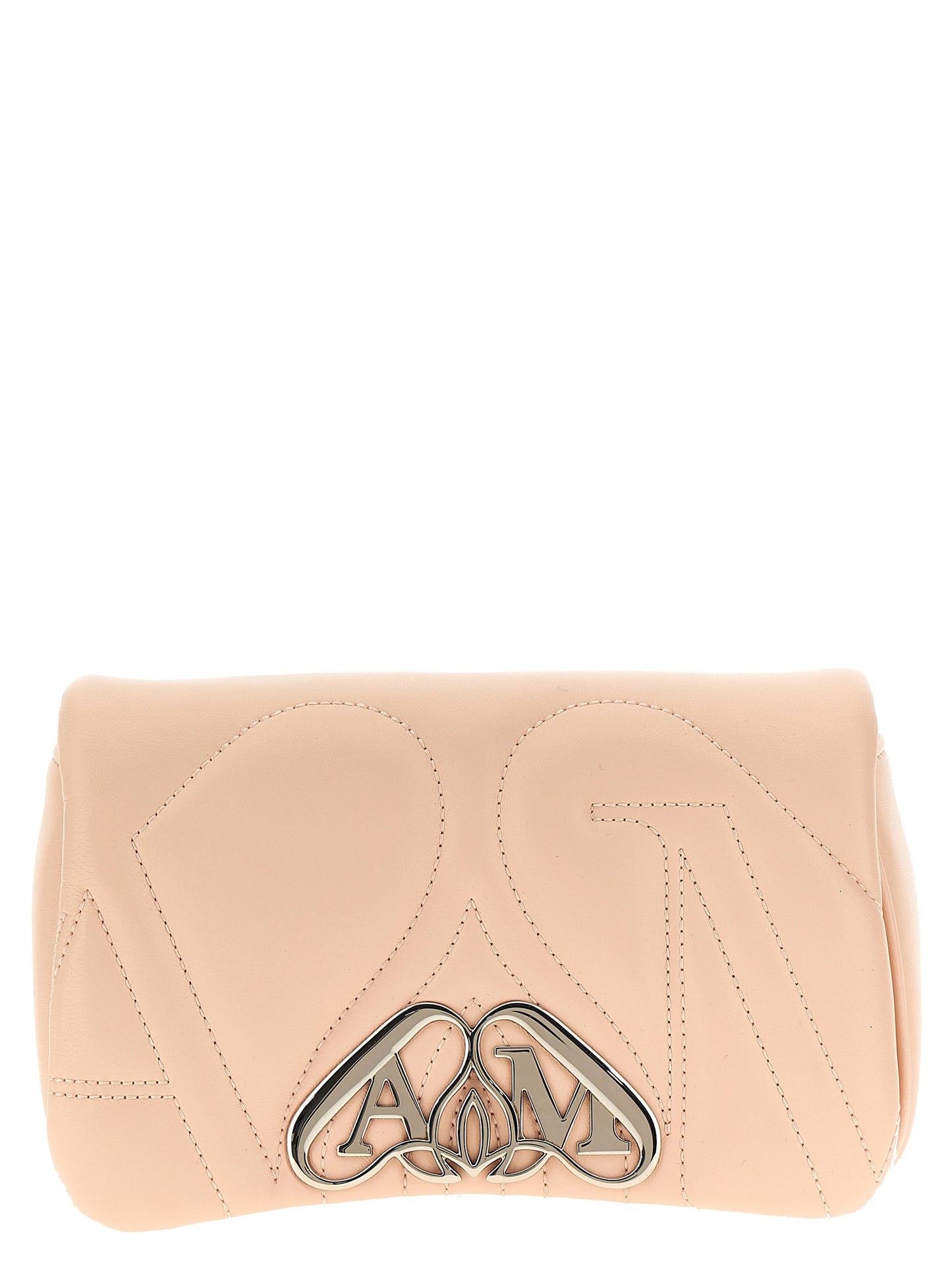 Alexander McQueen Beige Lamb Leather Crossbody Bag - The Mini Seal