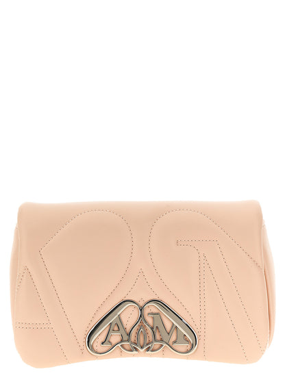 Alexander McQueen Beige Lamb Leather Crossbody Bag - The Mini Seal