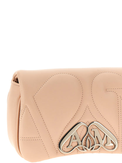 Alexander McQueen Beige Lamb Leather Crossbody Bag - The Mini Seal