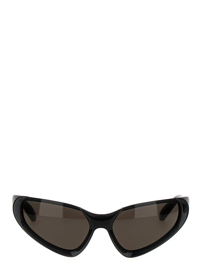 Balenciaga Xpander Rect Black Nylon Sunglasses