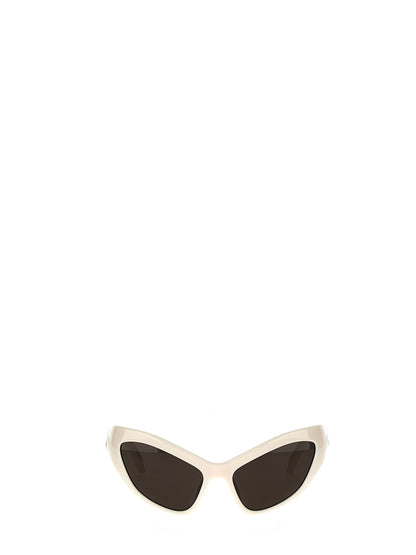 Balenciaga Hamptons Cat White Nylon Sunglasses
