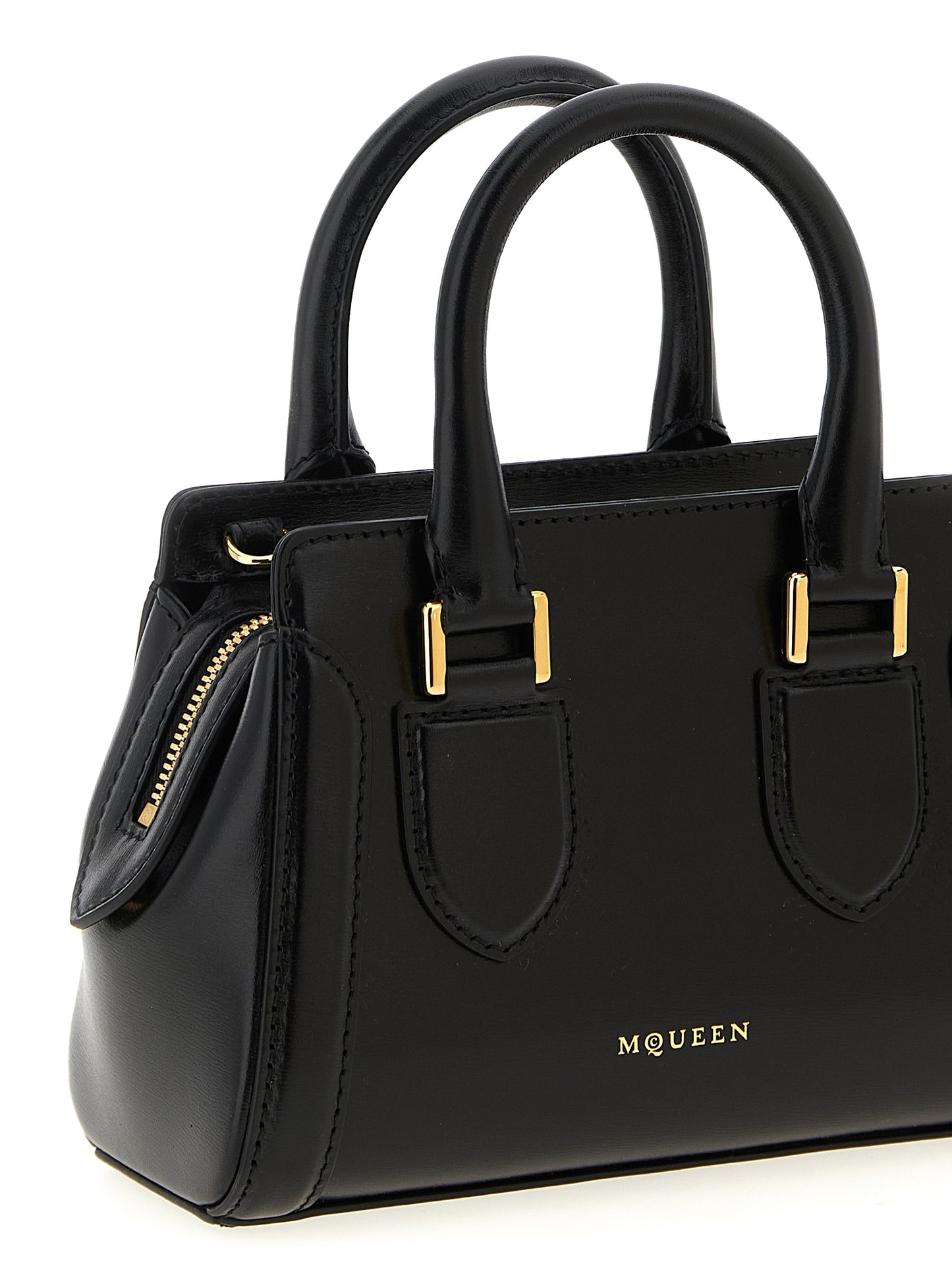 Alexander McQueen ‘Birdee’ Black Calfskin Handbag