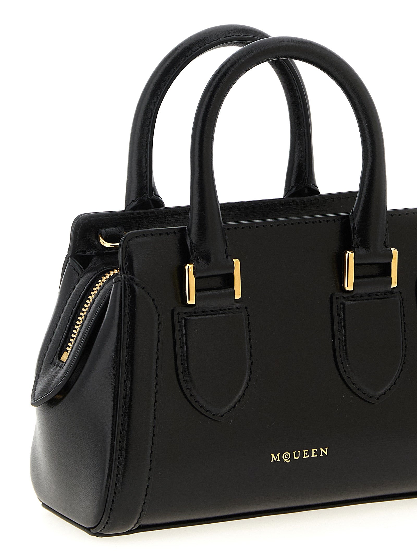 Alexander McQueen ‘Birdee’ Black Calfskin Handbag