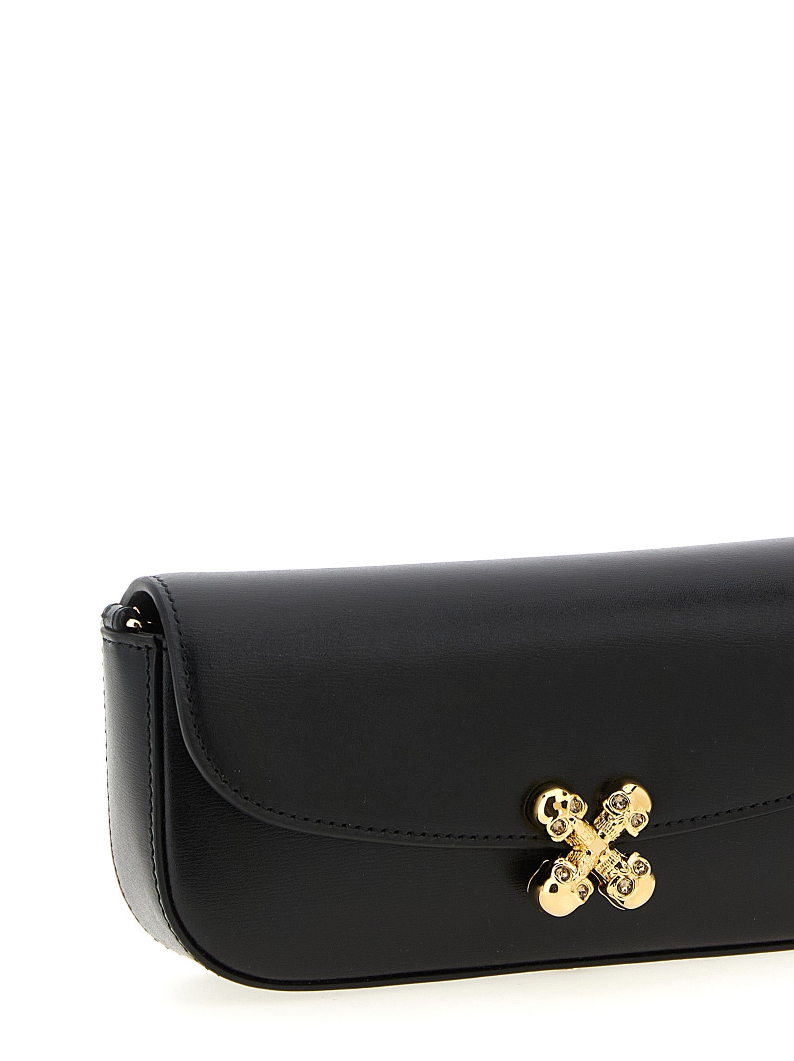 Alexander McQueen Black Calfskin Small Crossbody Bag