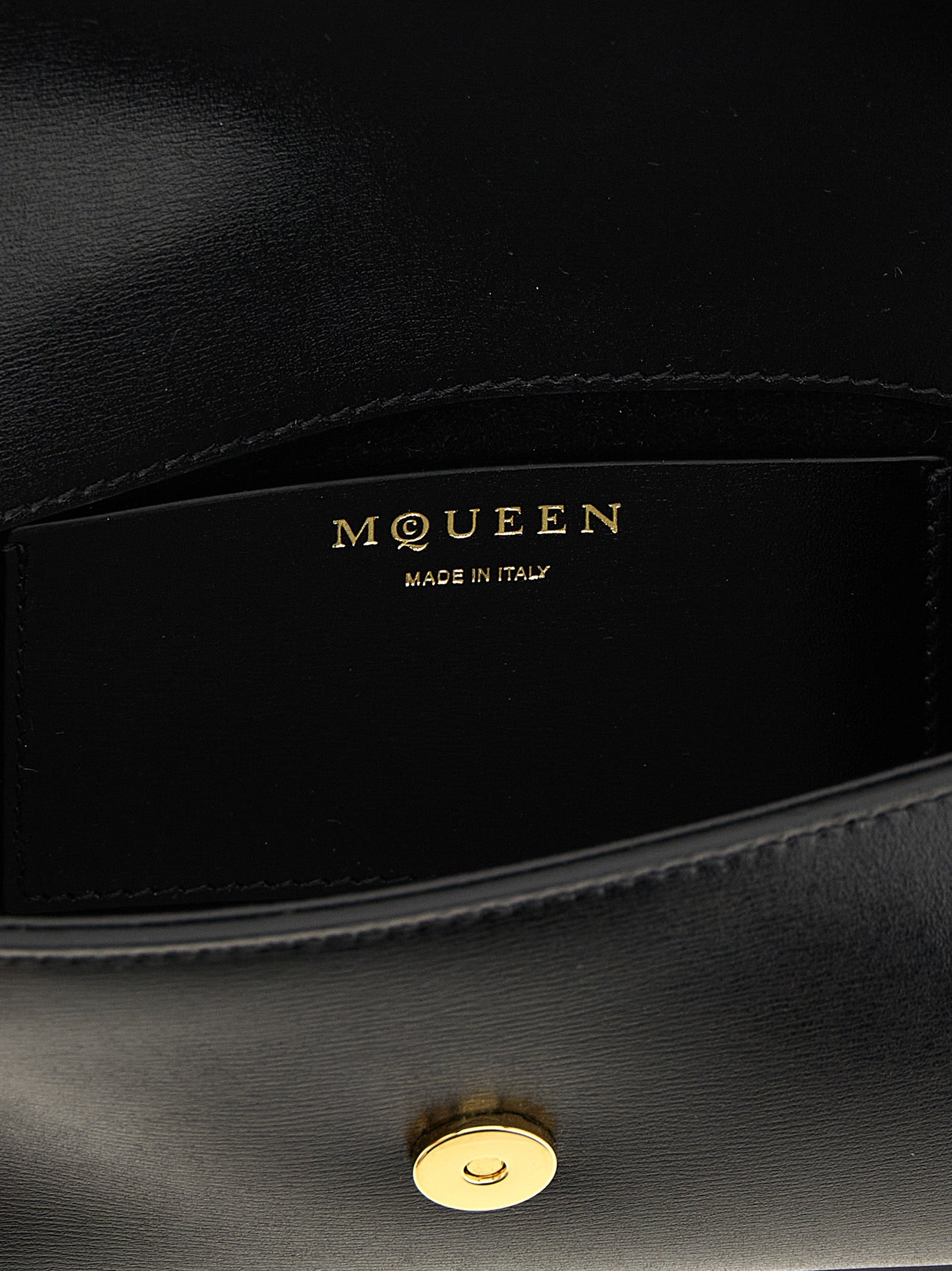 Alexander McQueen Black Calfskin Small Crossbody Bag