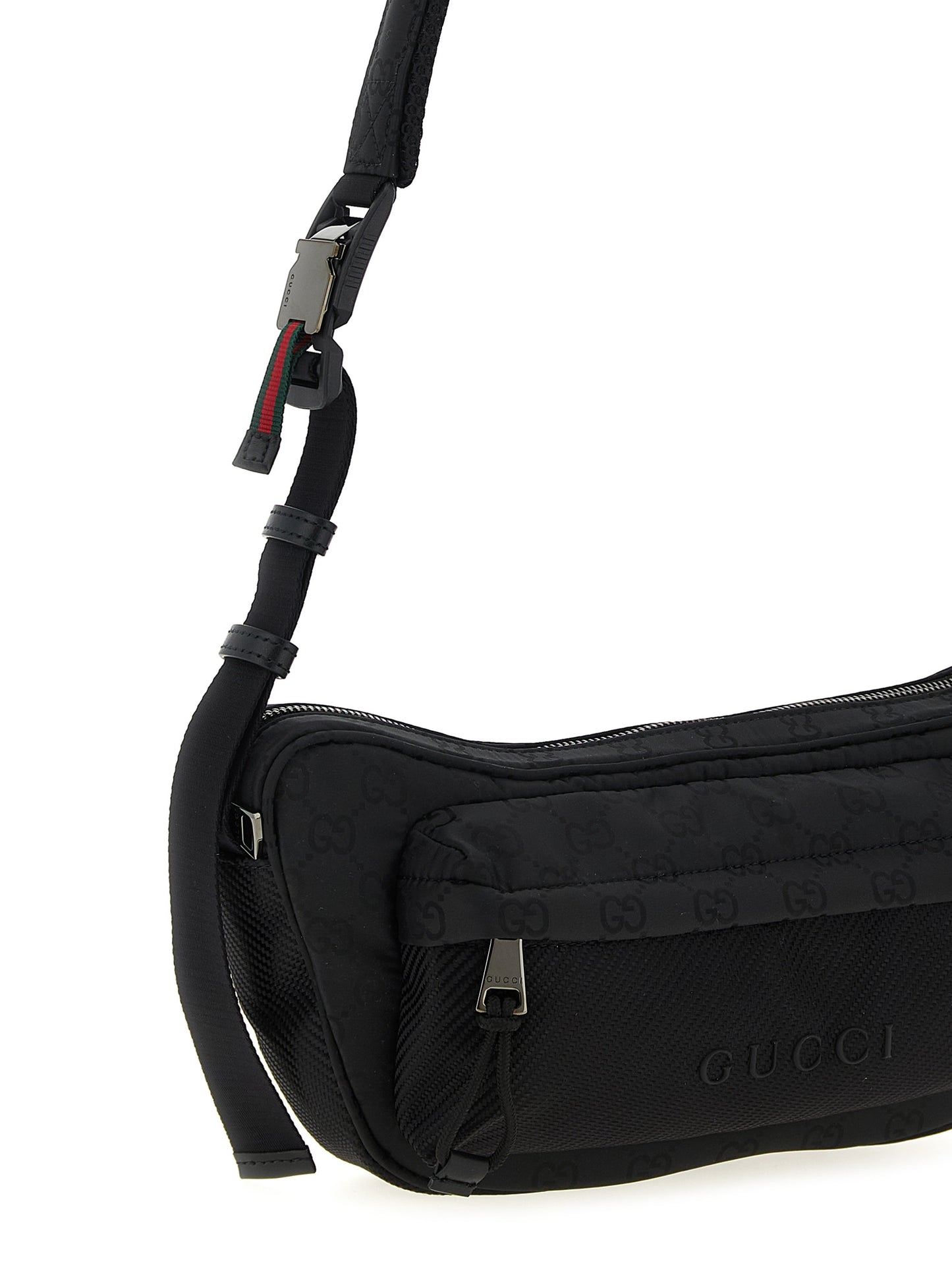 Gucci Black Nexus GG Nylon Crossbody Bag