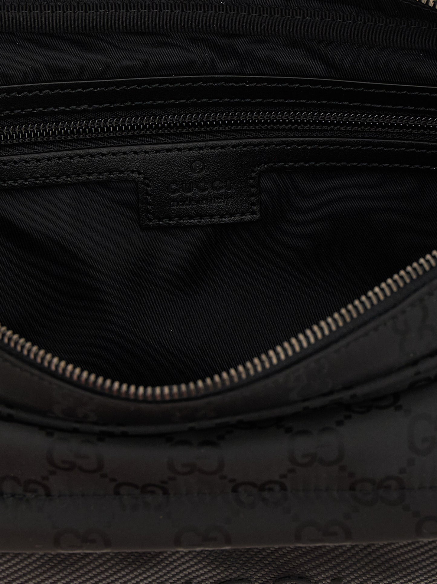 Gucci Black Nexus GG Nylon Crossbody Bag