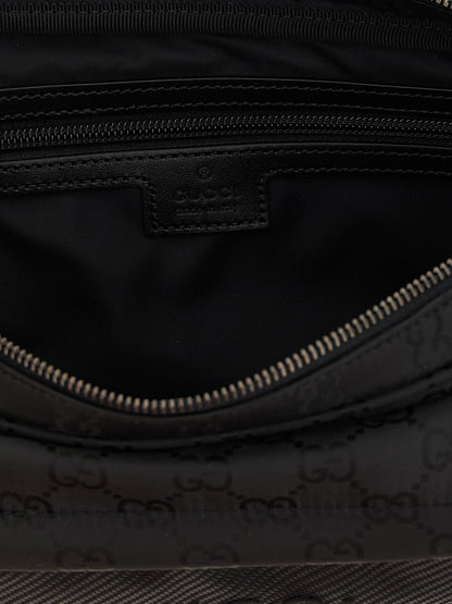 Gucci Black Nexus GG Nylon Crossbody Bag
