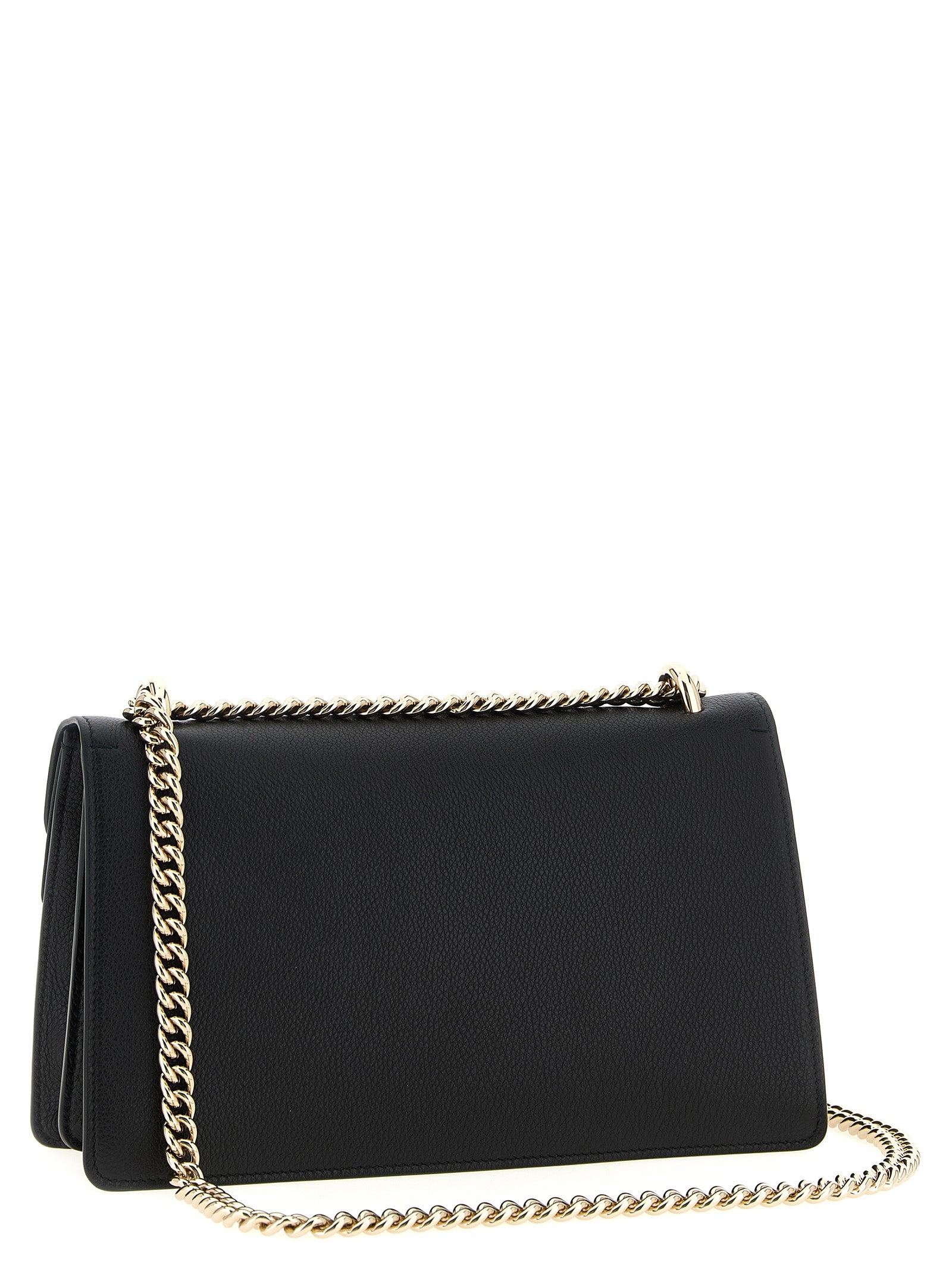 Gucci Dionysus Medium Shoulder Bag in Black Calfskin Leather