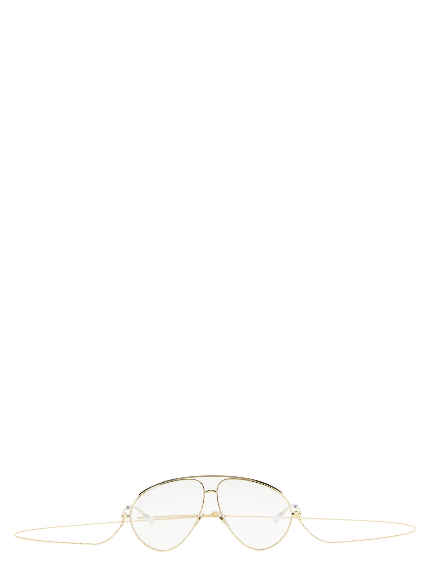 Gucci Gold Aviator Metal Sunglasses