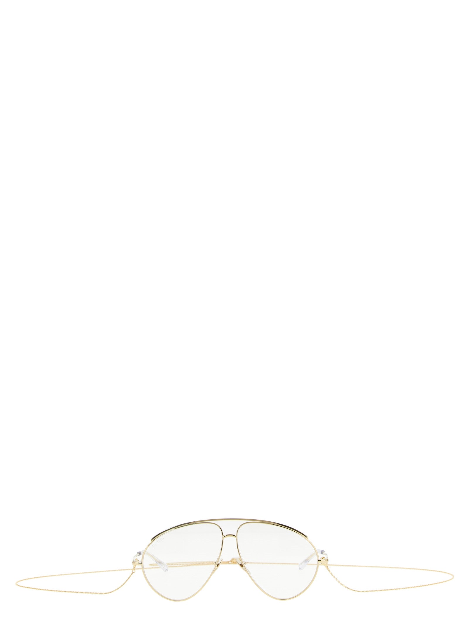 Gucci Gold Aviator Metal Sunglasses