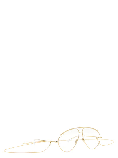 Gucci Gold Aviator Metal Sunglasses