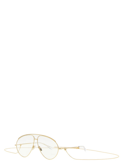 Gucci Gold Aviator Metal Sunglasses