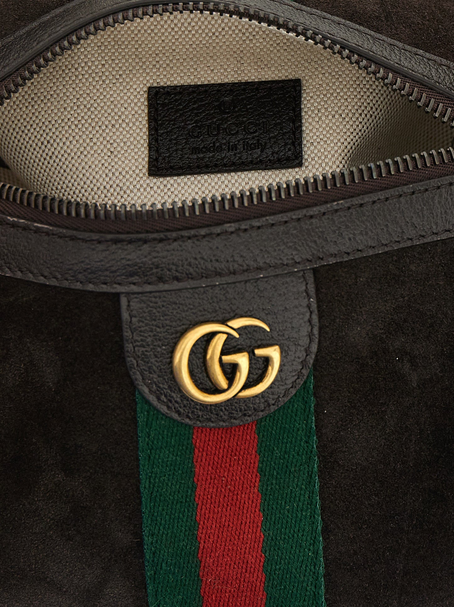 Gucci Ophidia Mini Handbag - Brown Calfskin Leather