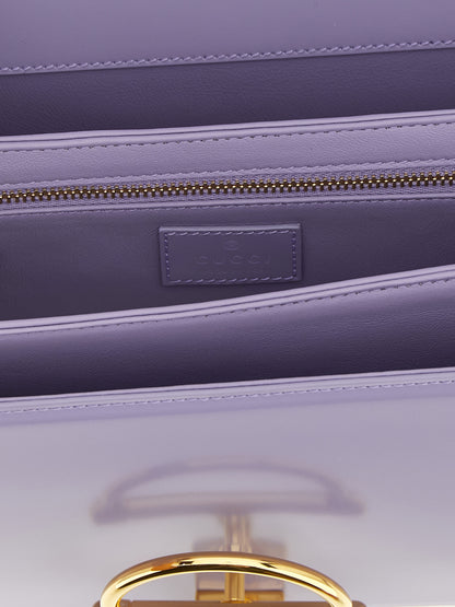 Gucci Siena Purple Calfskin Shoulder Bag