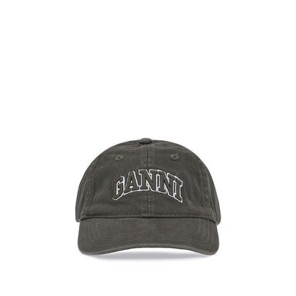 Ganni Bicolor Cotton Cap