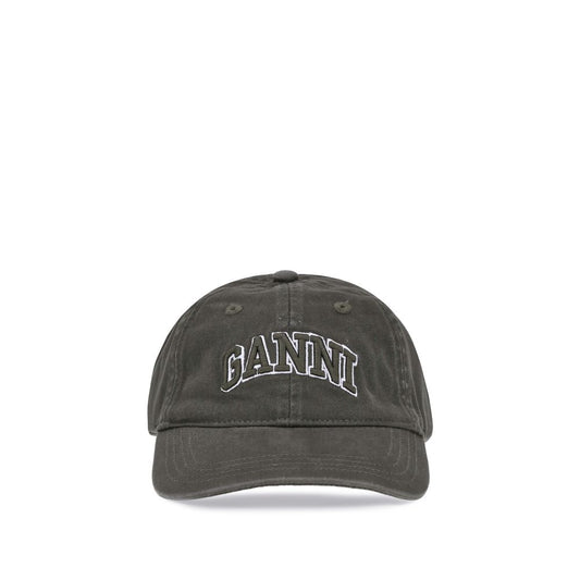 Ganni Bicolor Cotton Cap