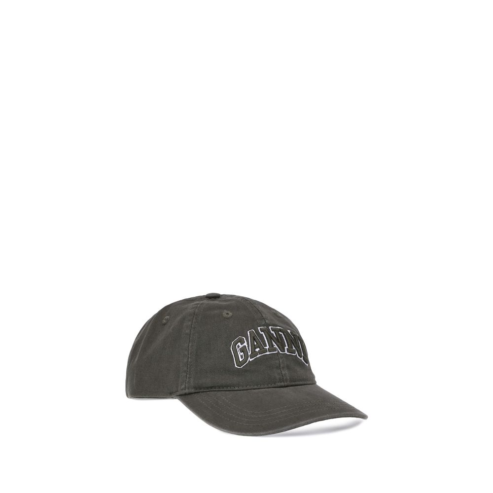 Ganni Bicolor Cotton Cap