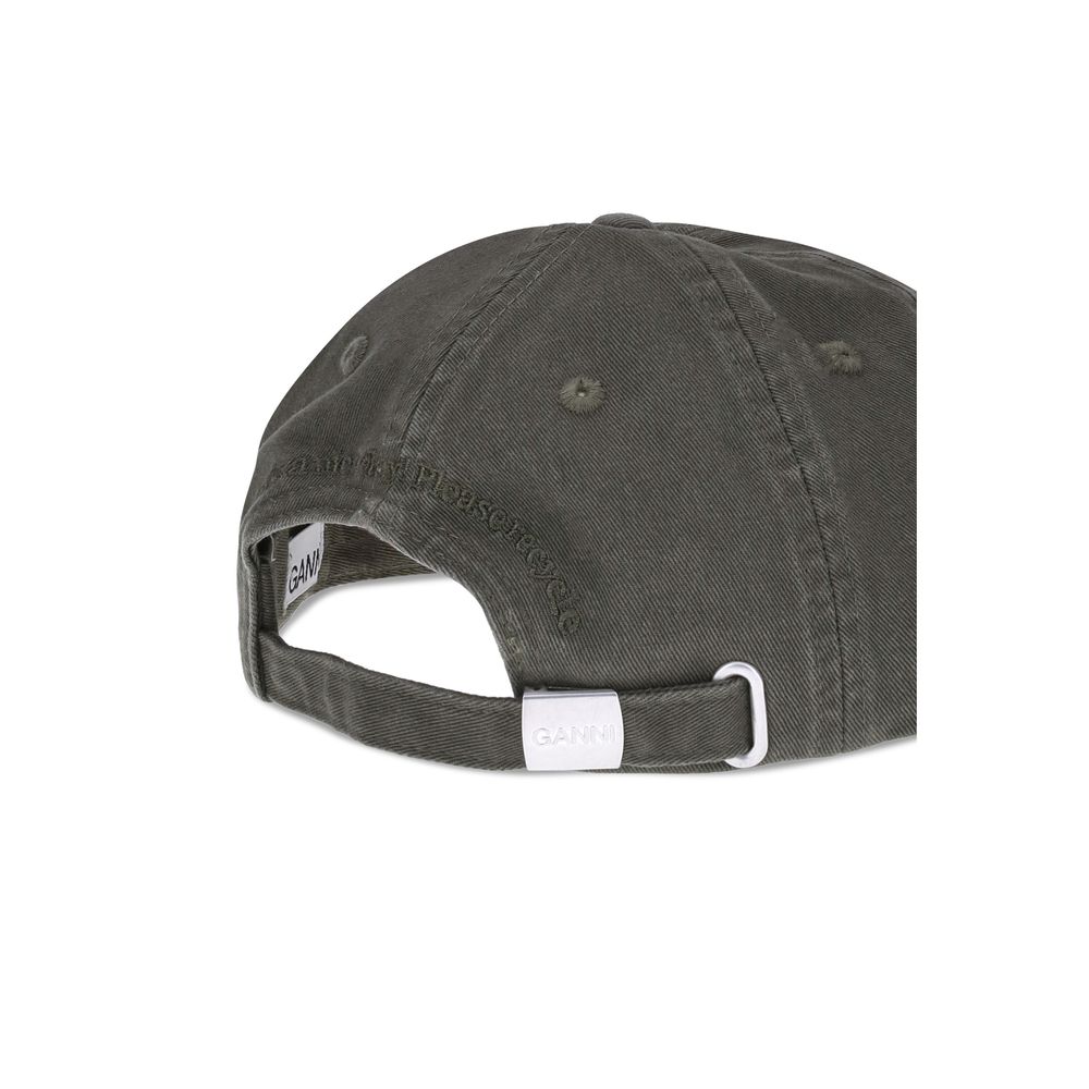 Ganni Bicolor Cotton Cap