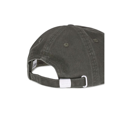 Ganni Bicolor Cotton Cap