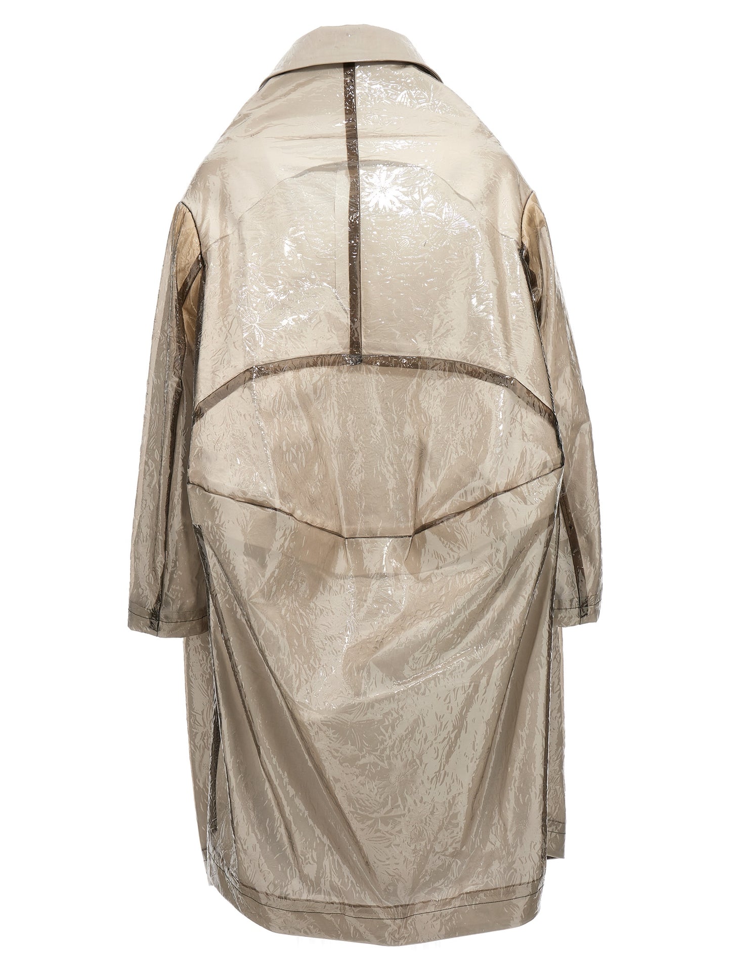 Comme des Garçons Gray Oversized Polyurethane Trench Coat