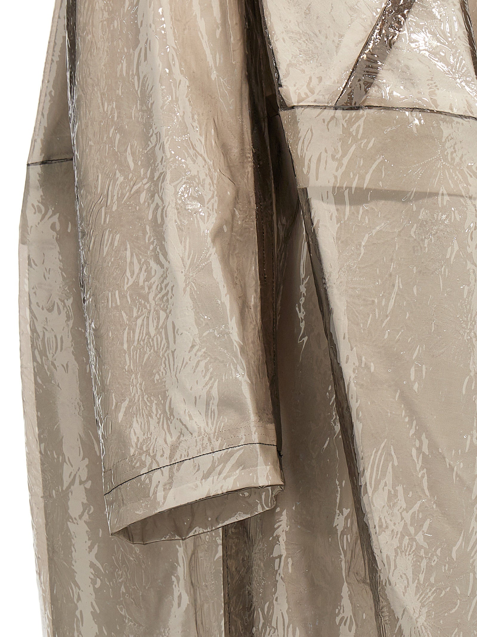 Comme des Garçons Gray Oversized Polyurethane Trench Coat