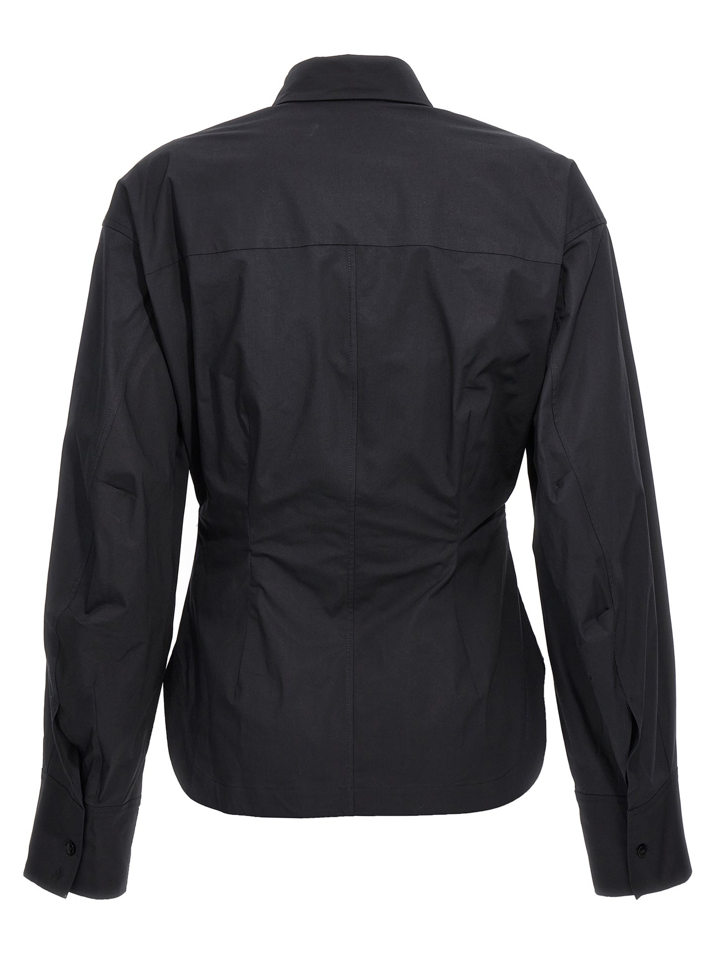 The Attico Black Bustier Cotton Shirt IT40